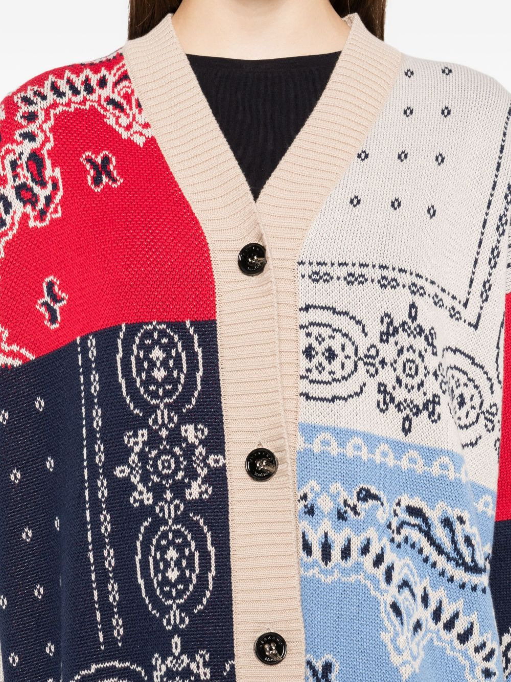 paisley-pattern cardigan - 5