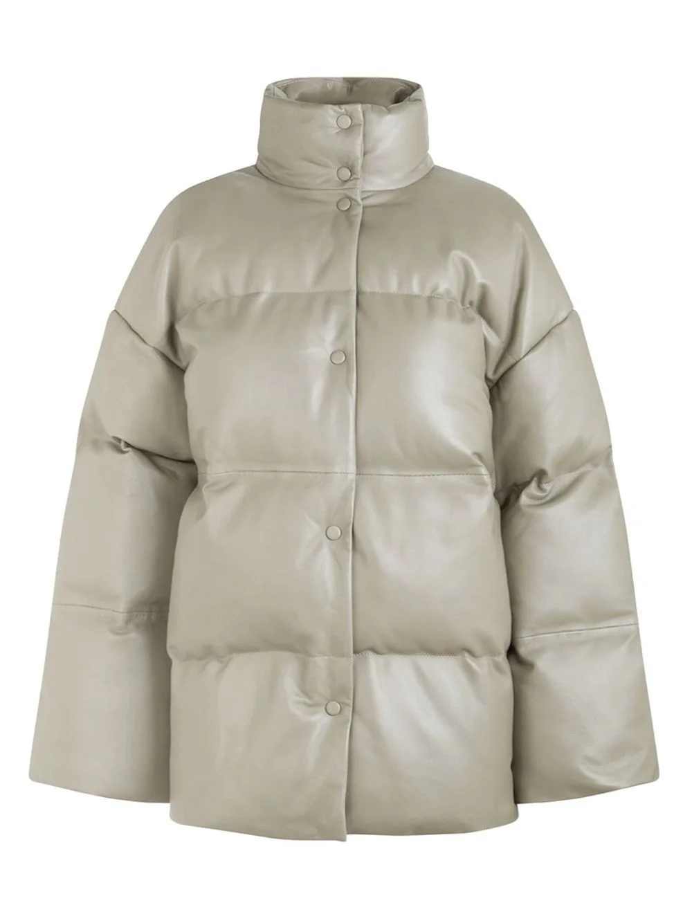 quilted leather jacket - 1