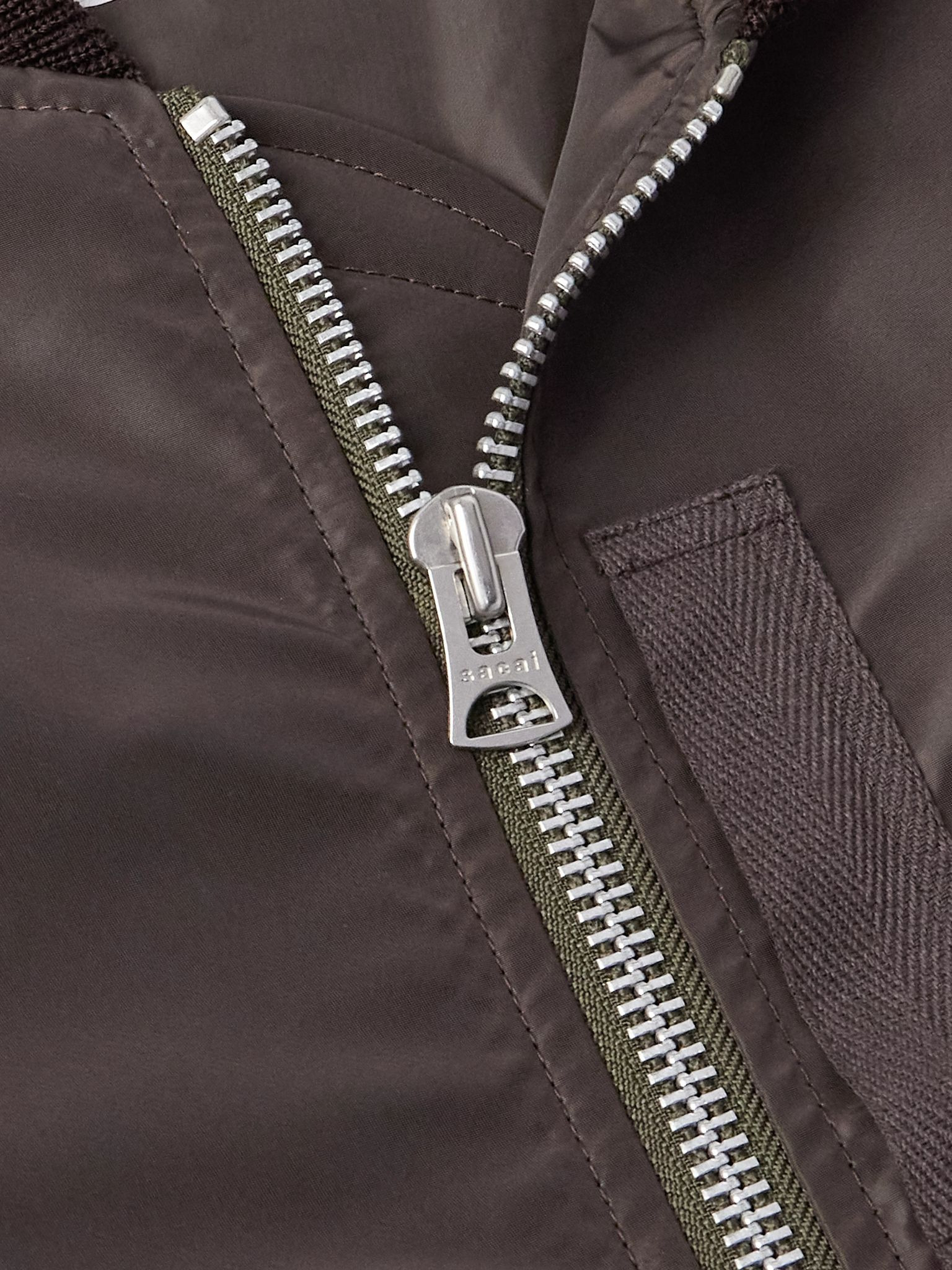 Shell Bomber Jacket Brown - 4