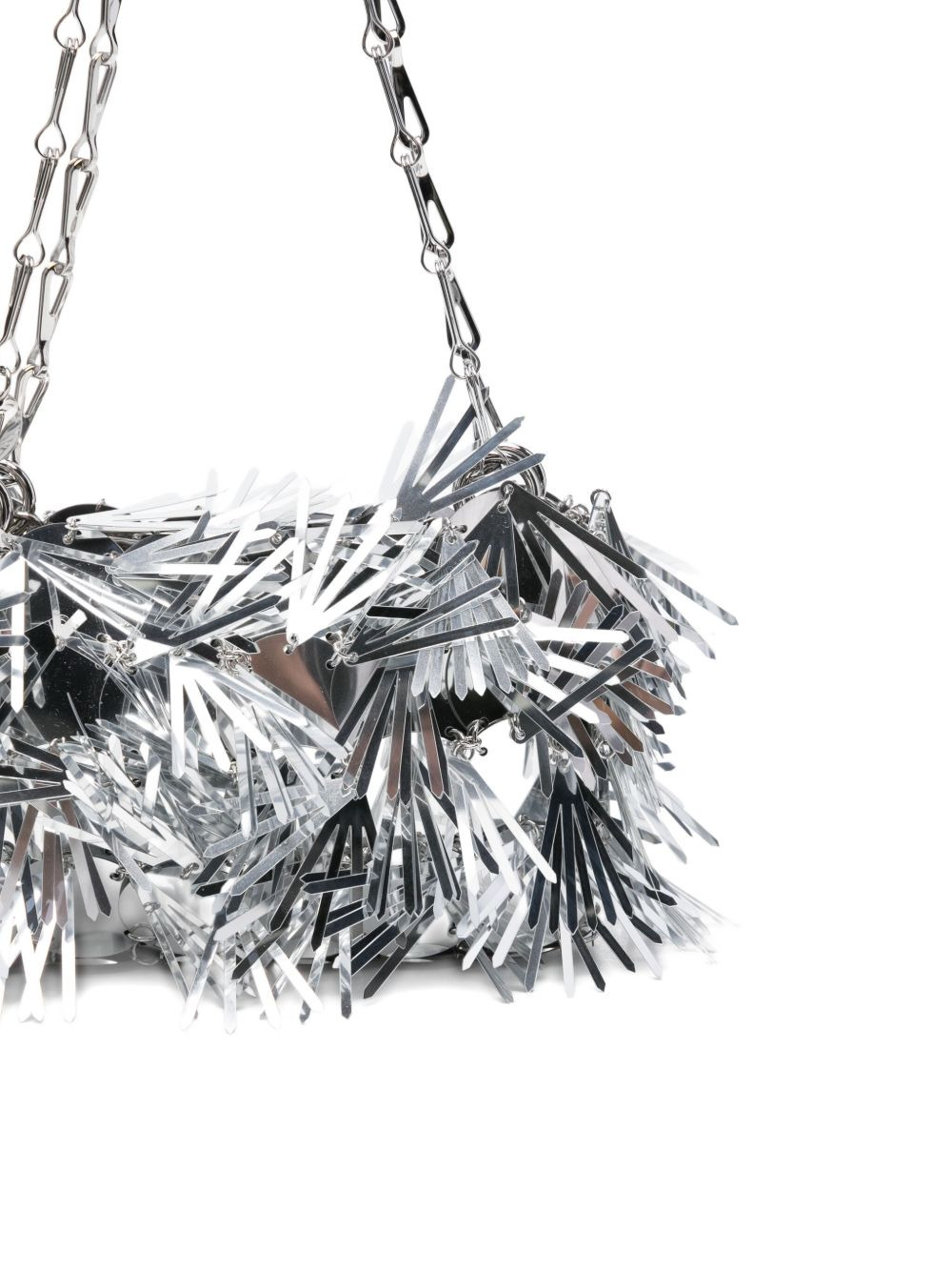 sequin-embellished chain shoulder bag - 5
