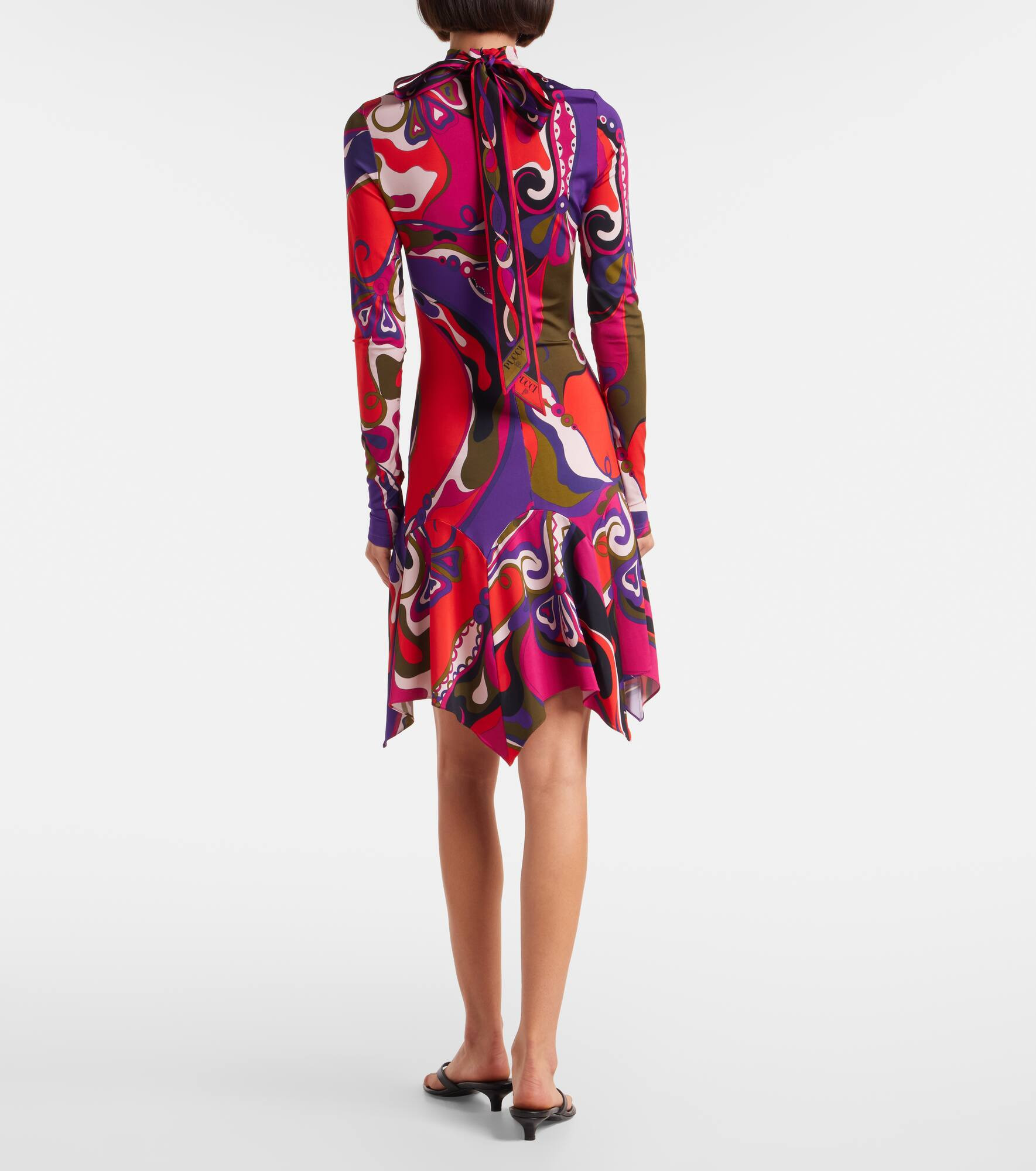 Orchidee jersey minidress - 3