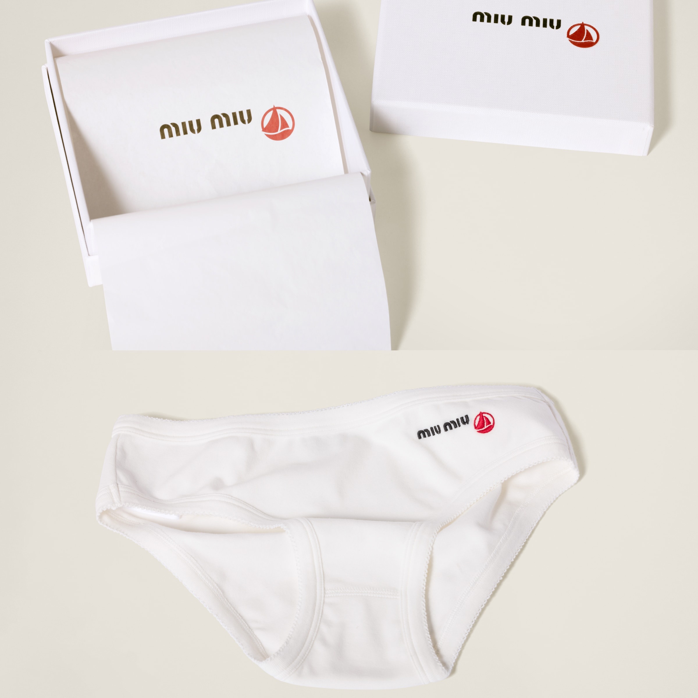 Petit Bateau X Miu Miu stretch jersey briefs - 6