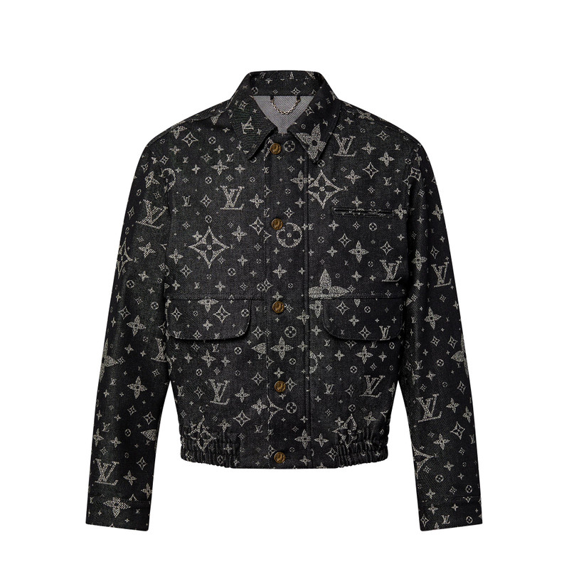 Gジャン+デニムジャケット LOUIS VUITTON - Louis Vuitton Monogram Denim Jacket 48 Louis Vuitton Monogram Printed Denim Jacket - nvprod4830074v