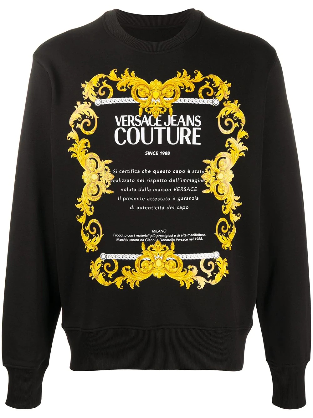 logo print sweatshirt - 1