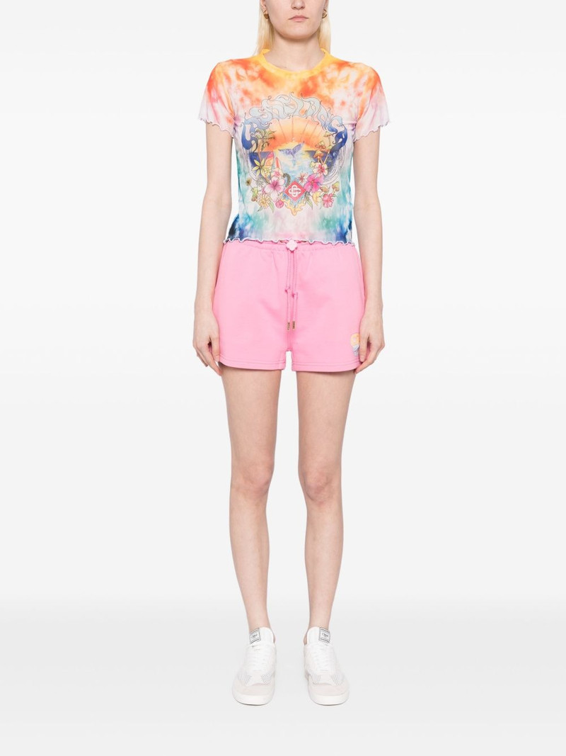 CASABLANCA printed mesh T-shirt outlook