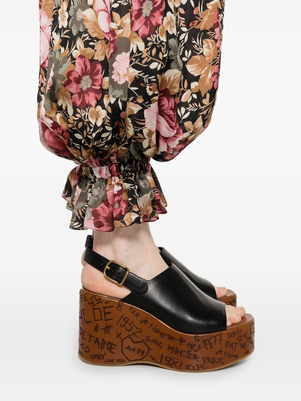 pleated silk trousers - 5