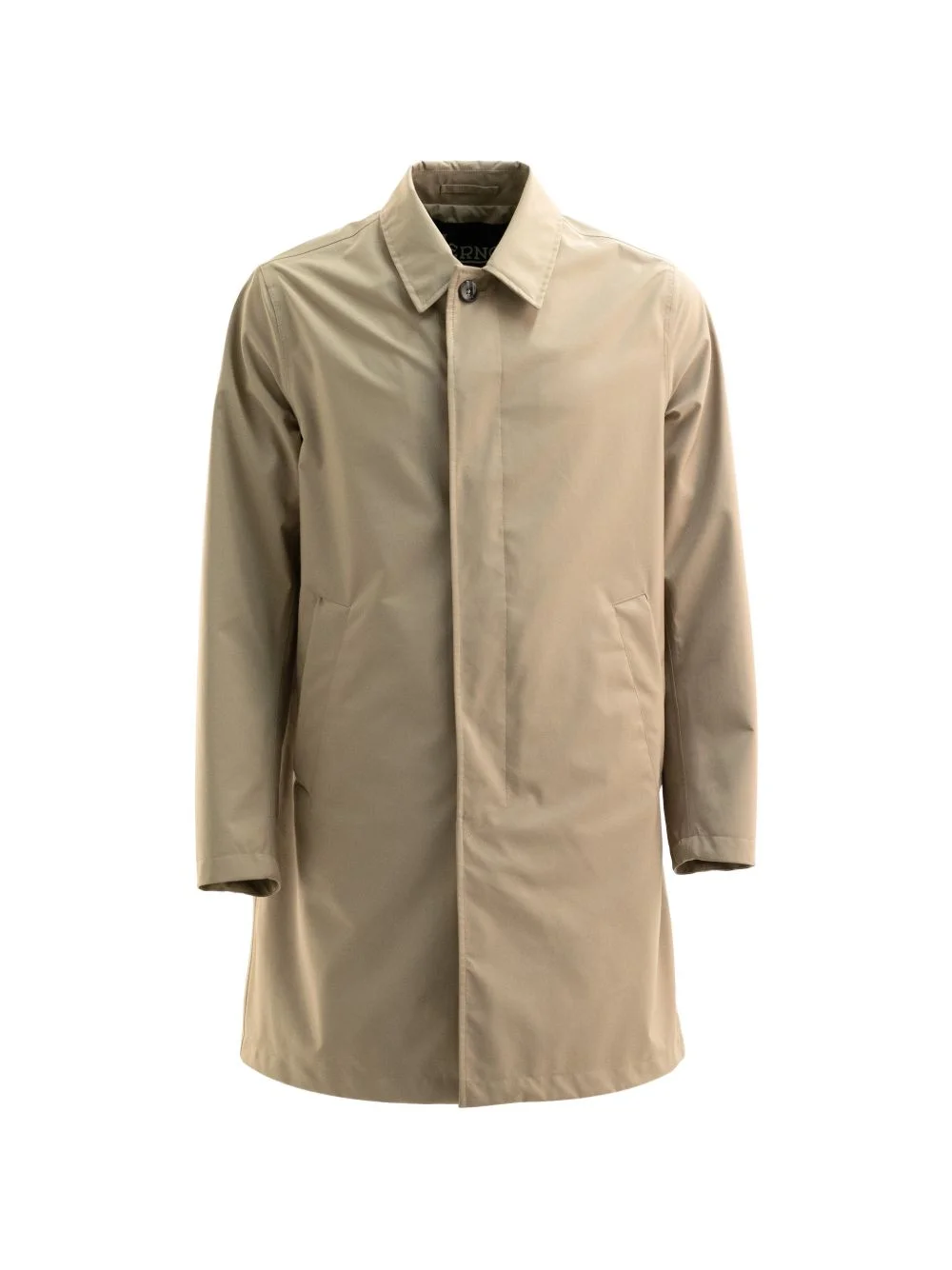buttoned raincoat - 1