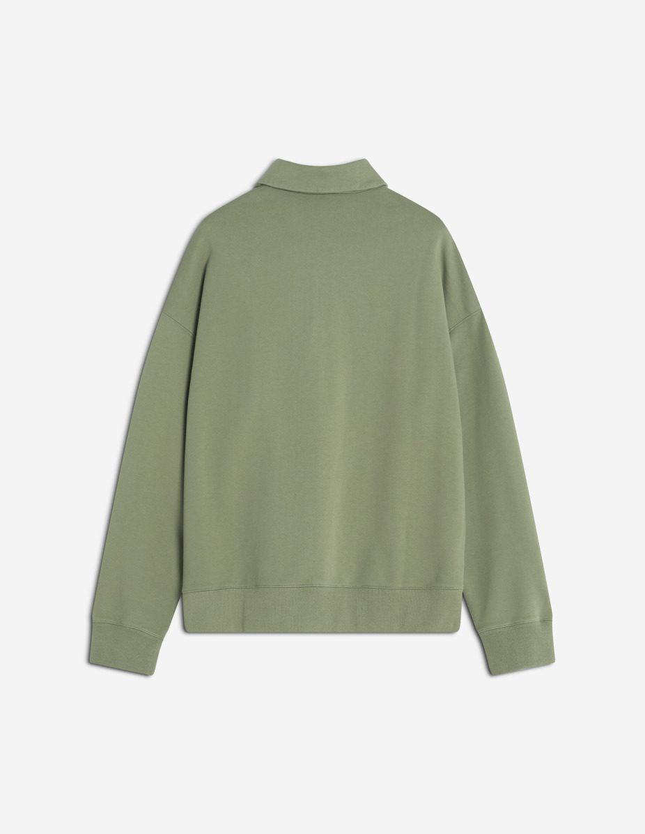 PROFILE FOX OVERSIZE POLO SWEATSHIRT - 5