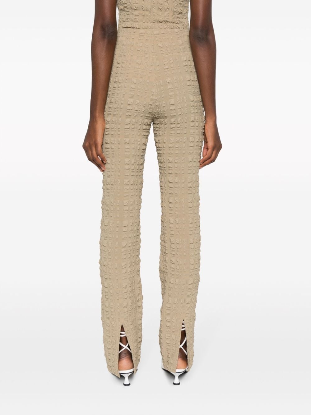 Juna seersucker slim-fit trousers - 4