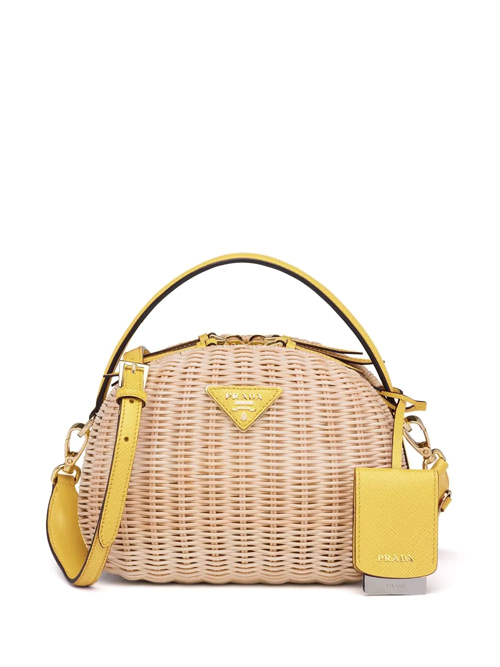 Odette wicker shoulder bag - 1