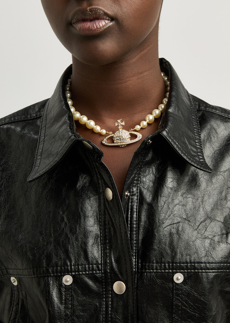 Vivienne Westwood Vivienne Westwood Bas Relief Orb-embellished Pearl Choker outlook