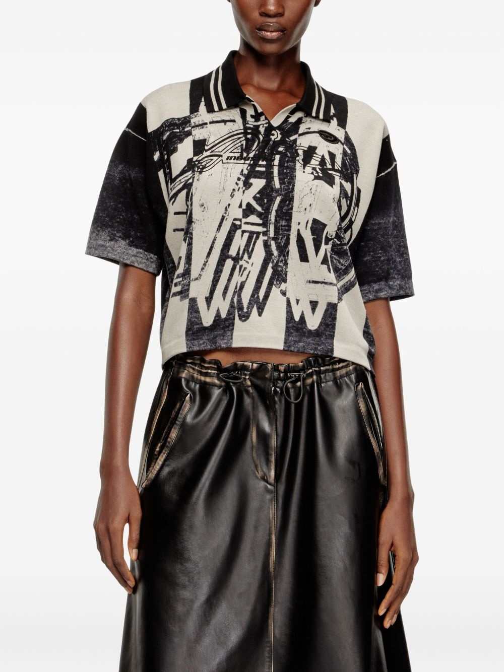 M-Oliba abstract-print polo shirt - 3
