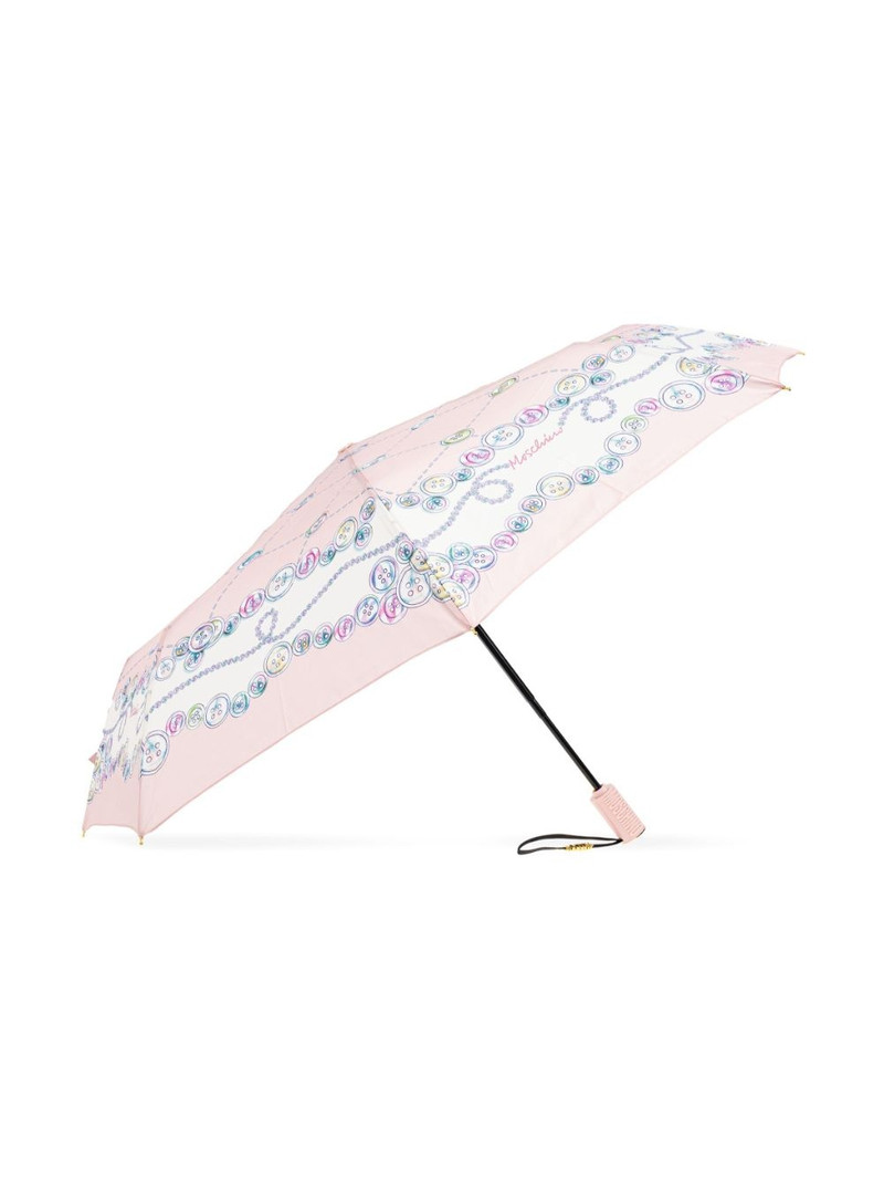 Moschino button-print umbrella outlook