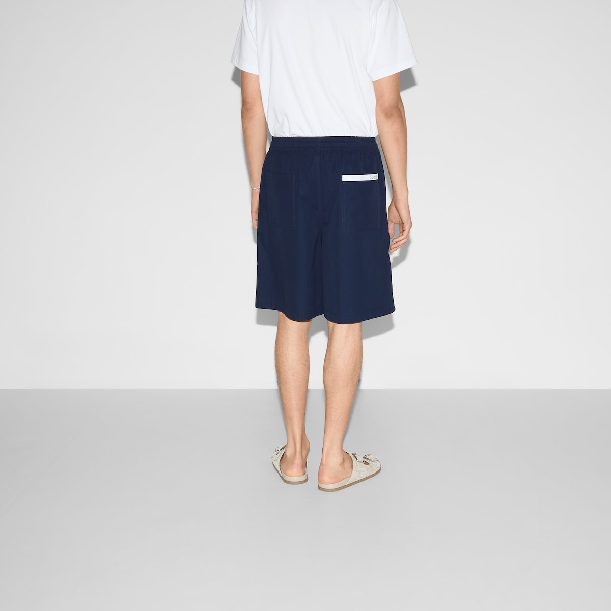 Cotton poplin shorts - 4