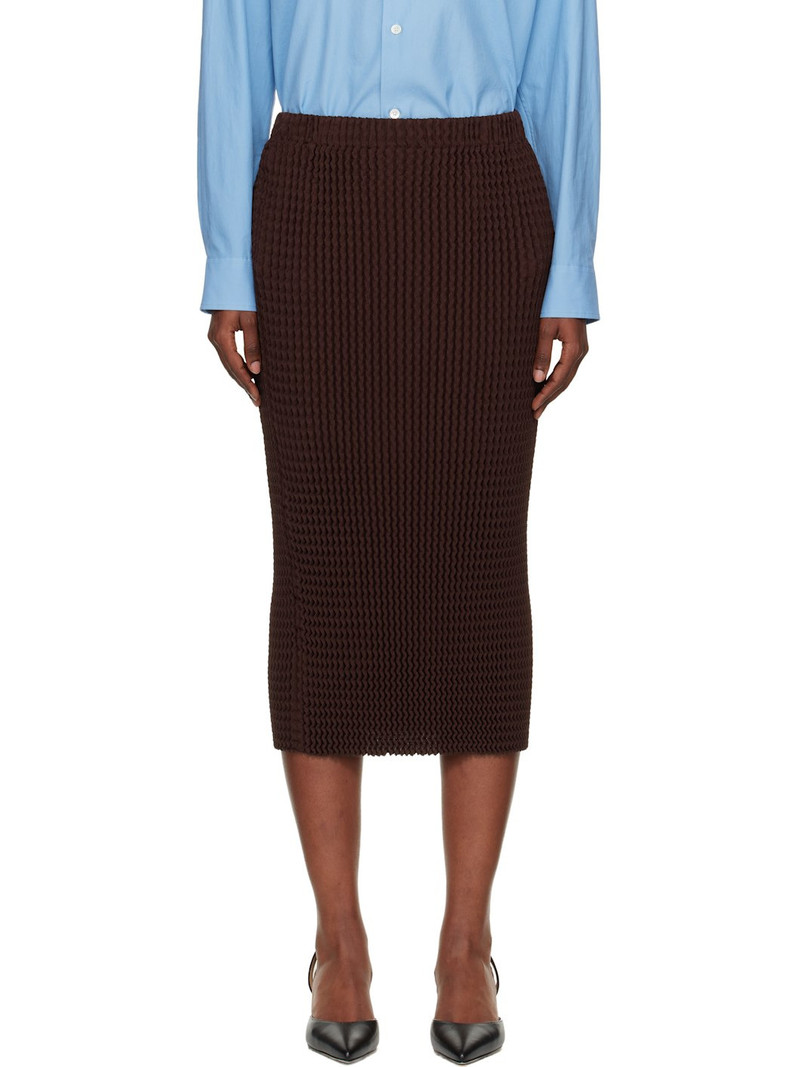 Brown October Spongy-58 Midi Skirt 1