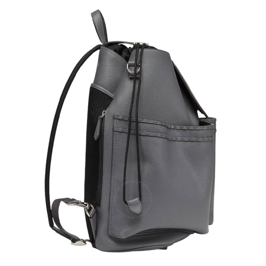 Fendi Embossed Leather Backpack - 3