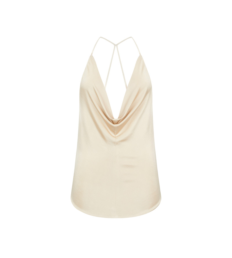 FLUID KNITTED VISCOSE STRETCH JERSEY TOP 1