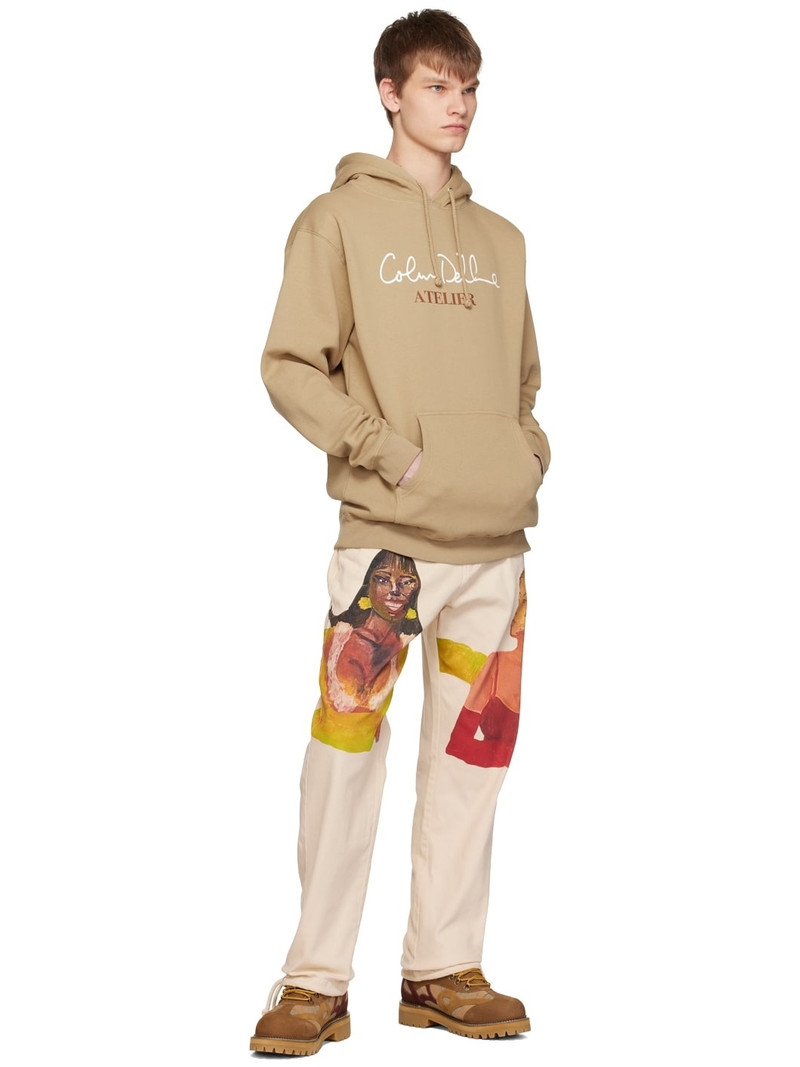 KidSuper Beige 'Colm Dillane Atelier' Hoodie outlook