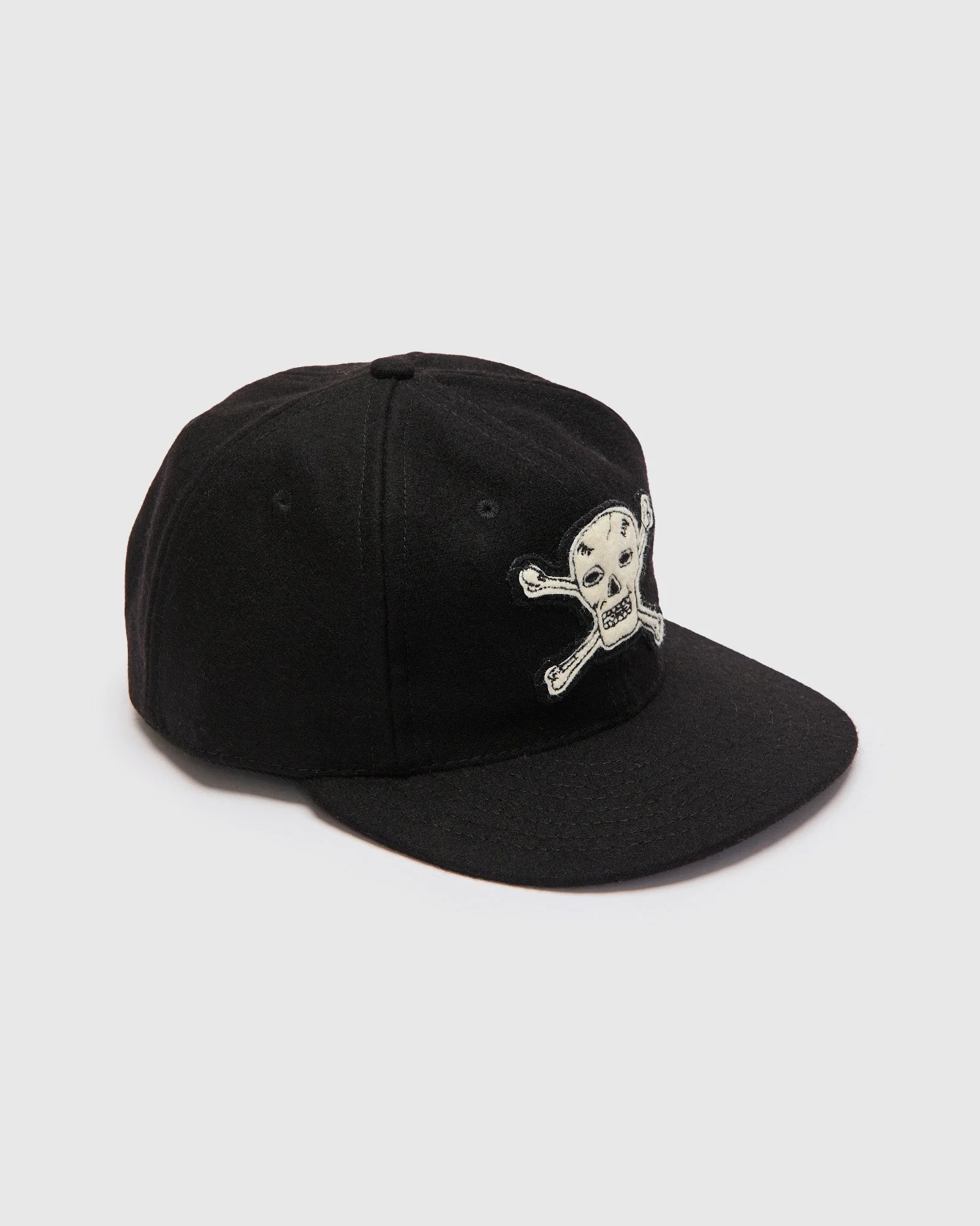 Hellcats Cap in Black Wool - 1