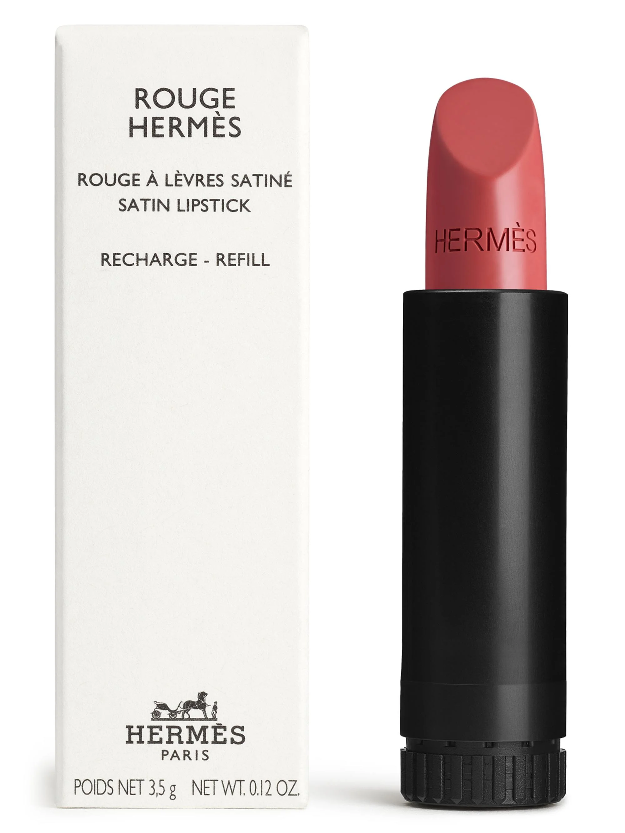 Women's Rouge Hermes Satin Lipstick Refill - 21 Rose Epice - 1