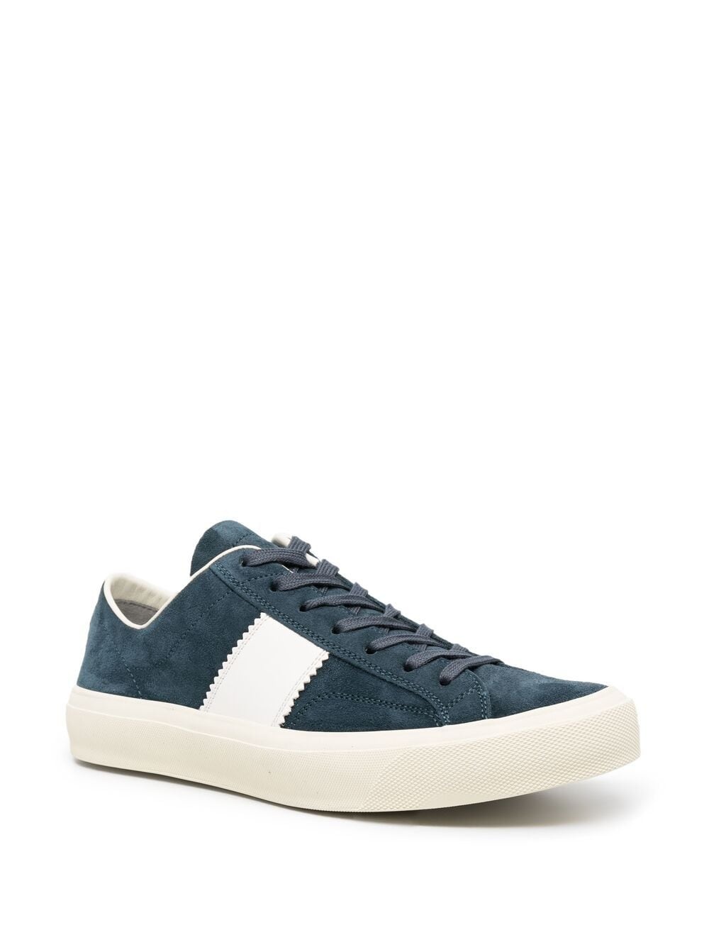 suede lace-up sneakers - 2