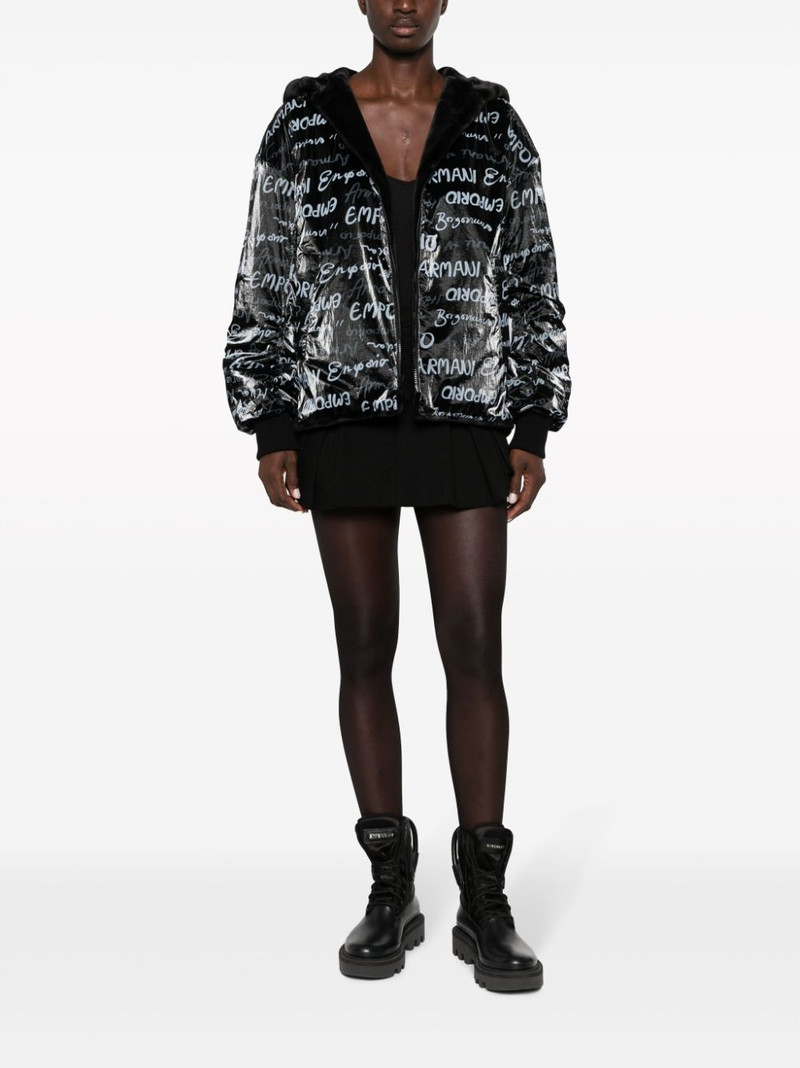 faux-fur reversible hooded jacket 6
