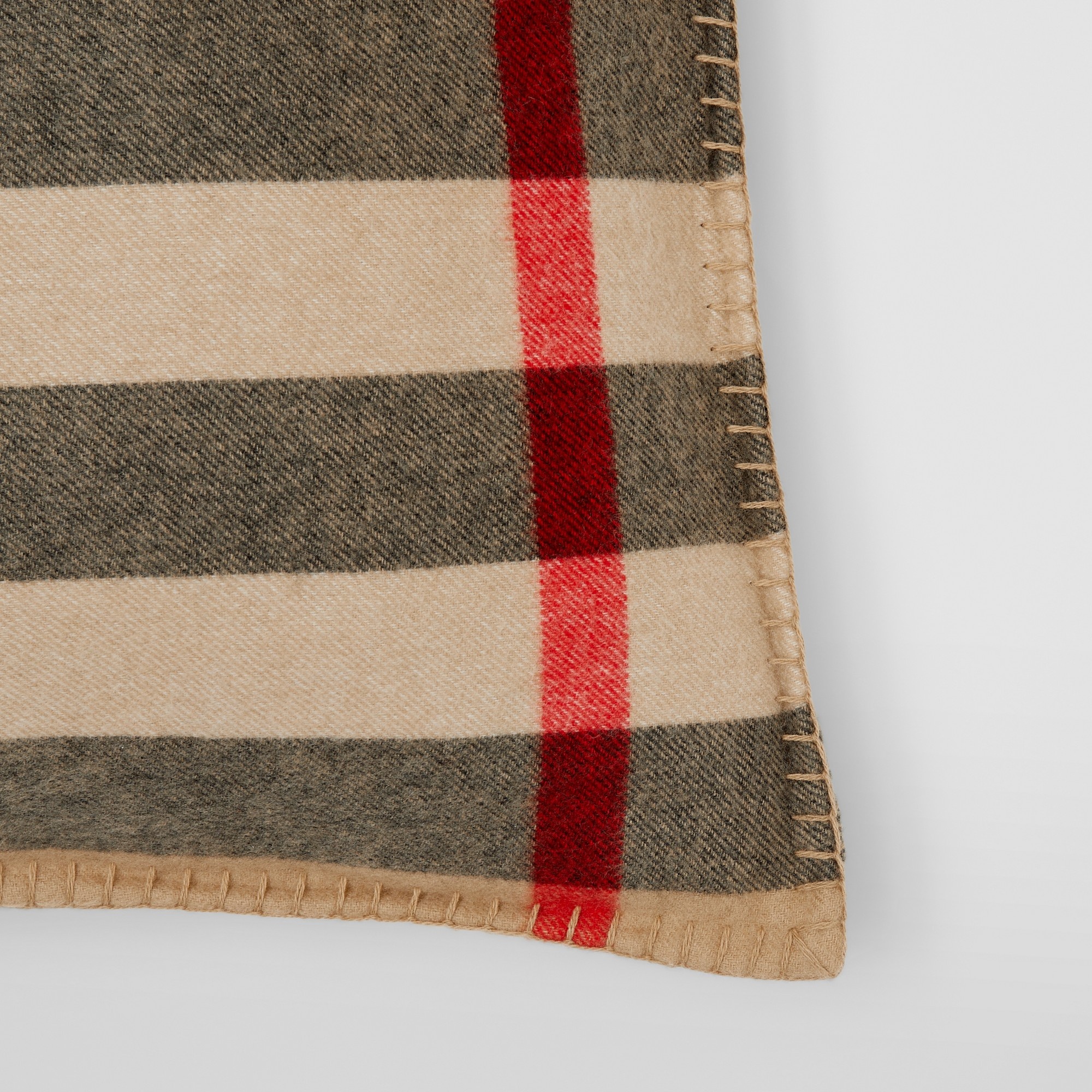 Exaggerated Check Cashmere Cushion Cover - 2