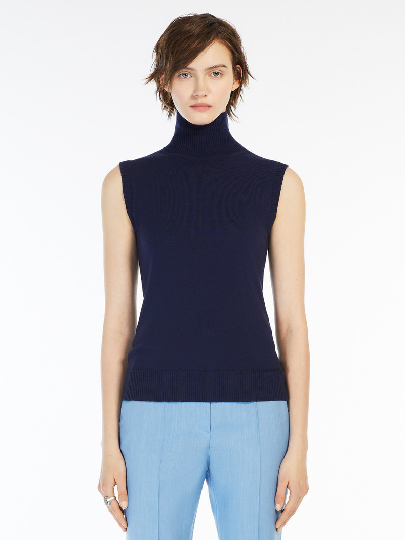 ARDENZA Sleeveless mock polo-neck sweater 3