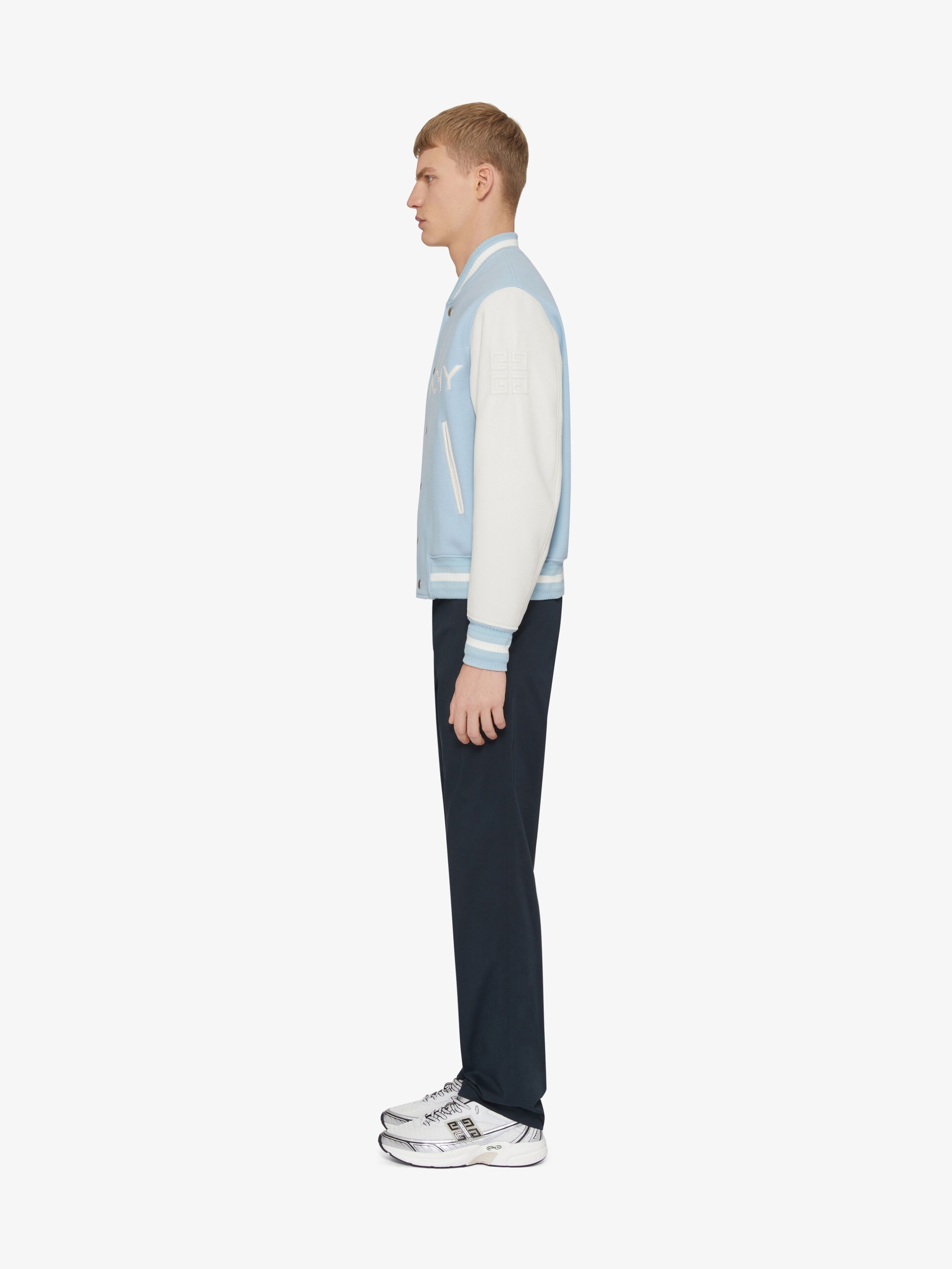 GIVENCHY VARSITY JACKET IN WOOL AND LEATHER - 3