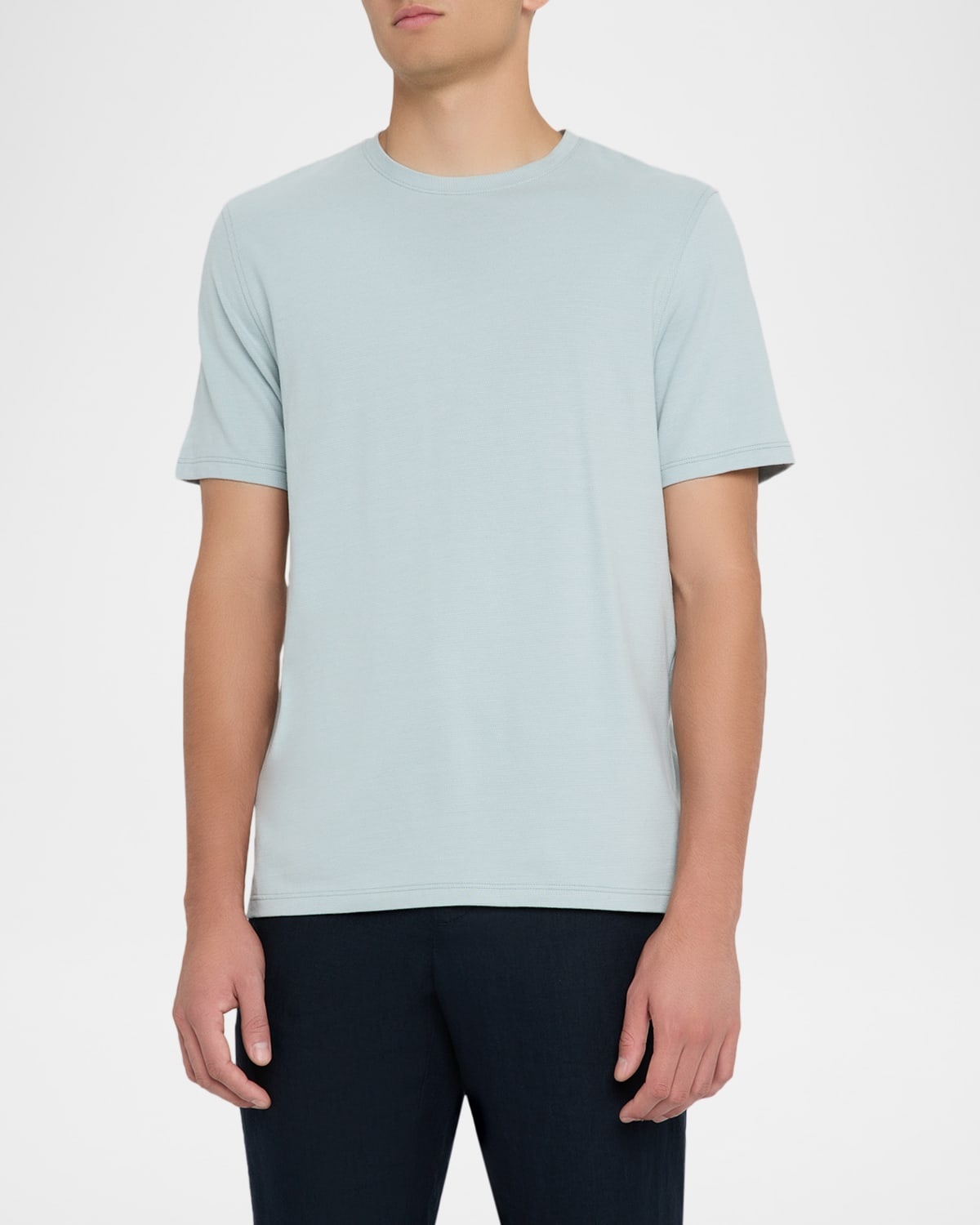 Men's Birdseye Jacquard Pima Cotton T-Shirt - 4
