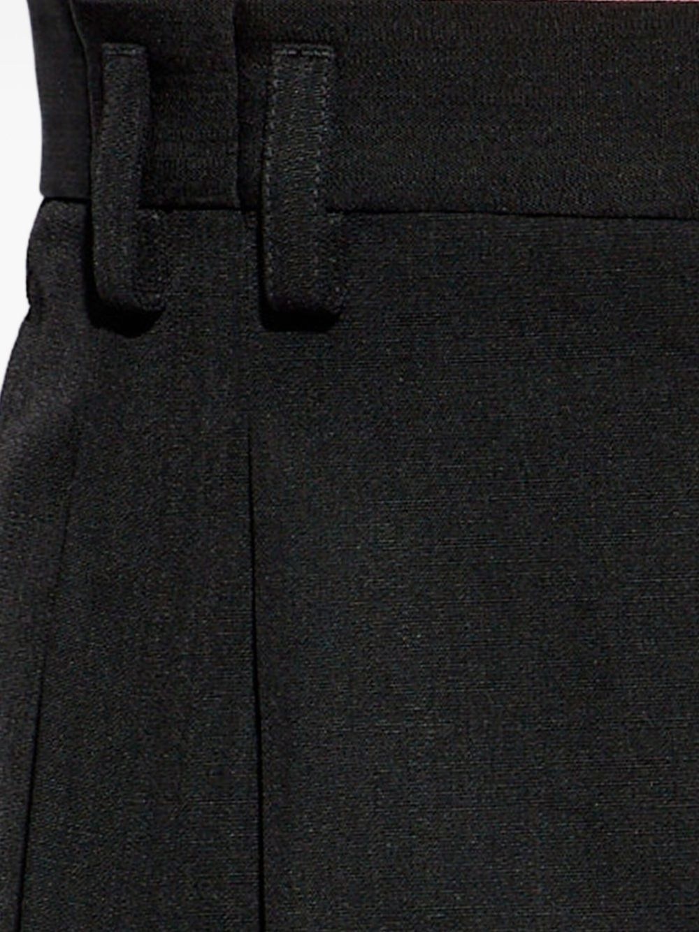 pleated wide-leg trousers - 5