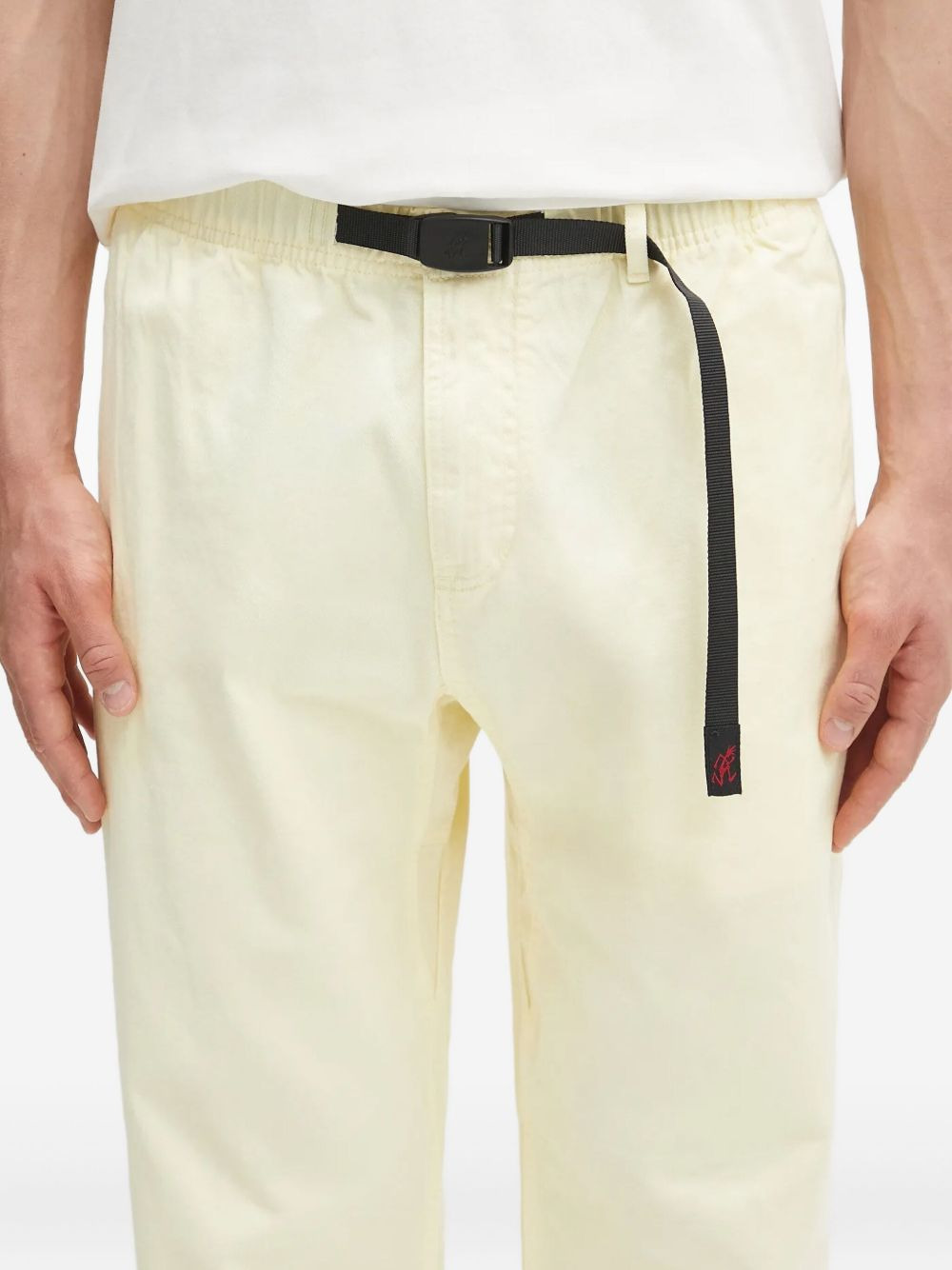 elasticated-waist regular trousers - 5