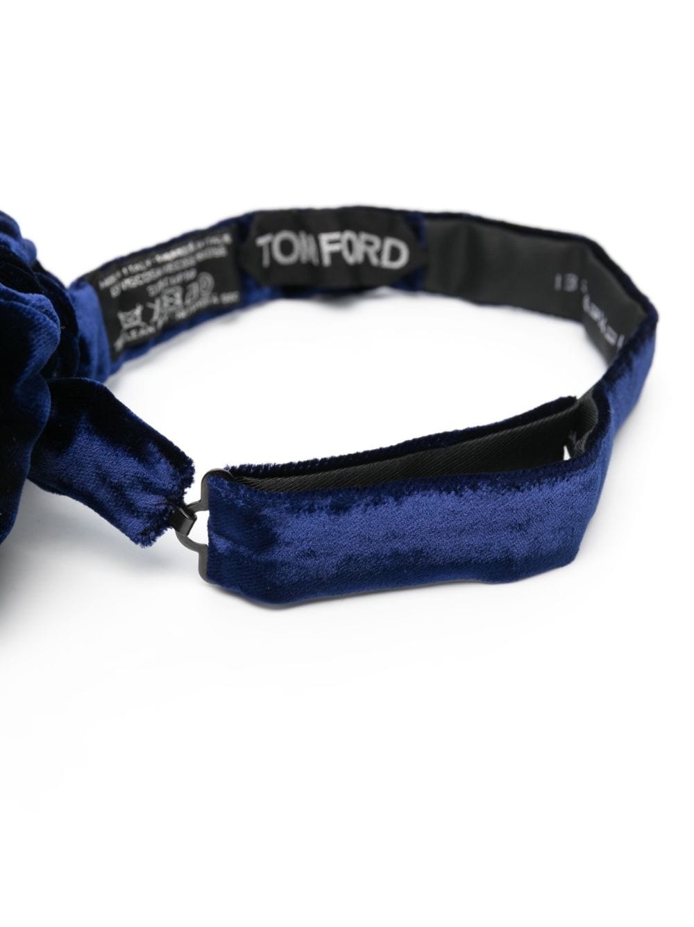 velvet-effect butterfly bow tie - 3