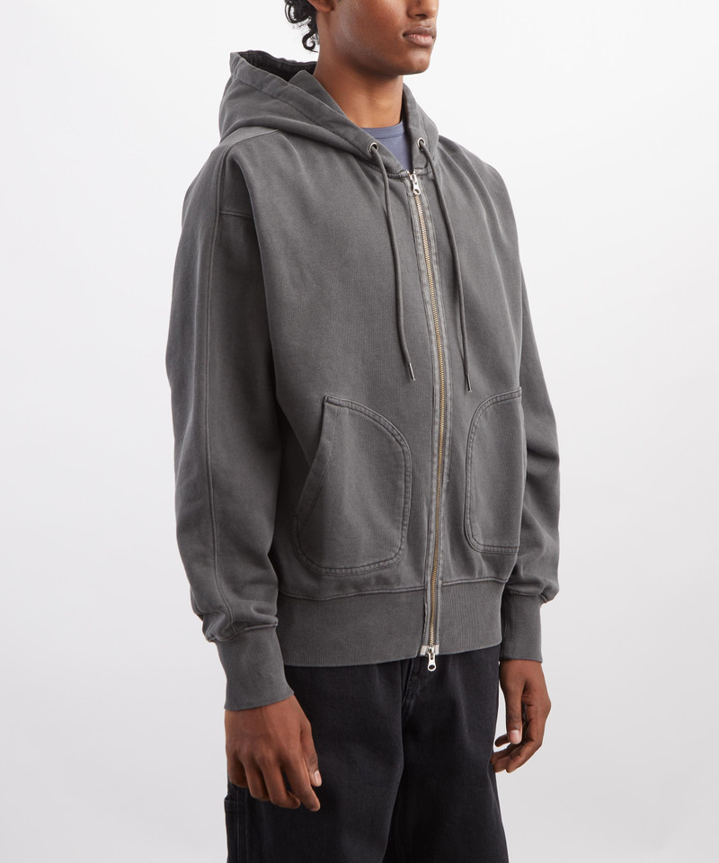 FrizmWORKS OG Pigment Dyeing Pullover Hoody in Charcoal outlook