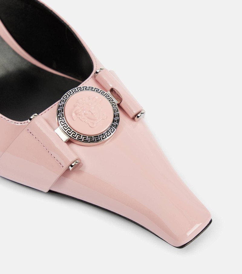 Medusa patent leather mules 6