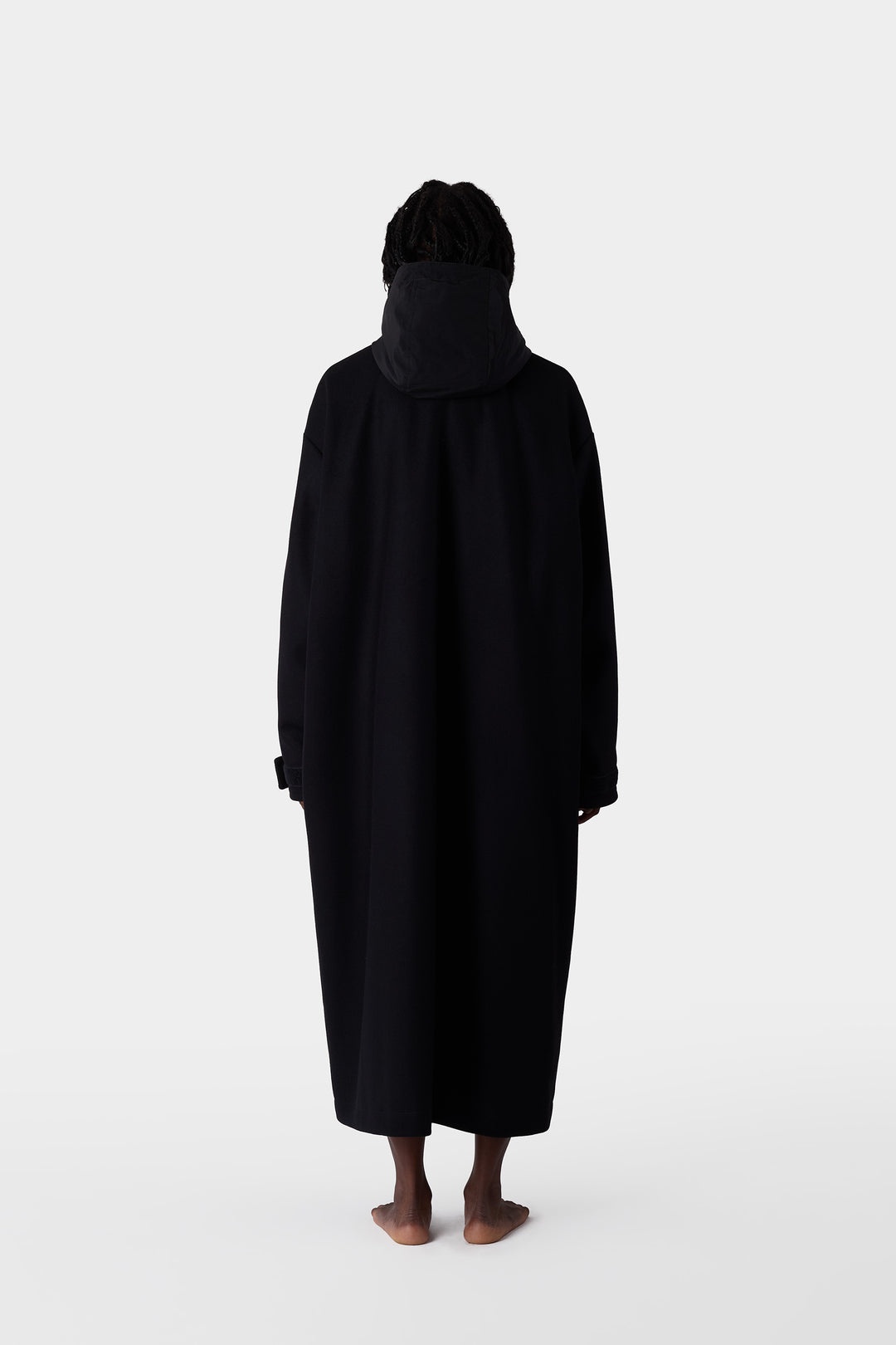 LONG CAR COAT / black - 7