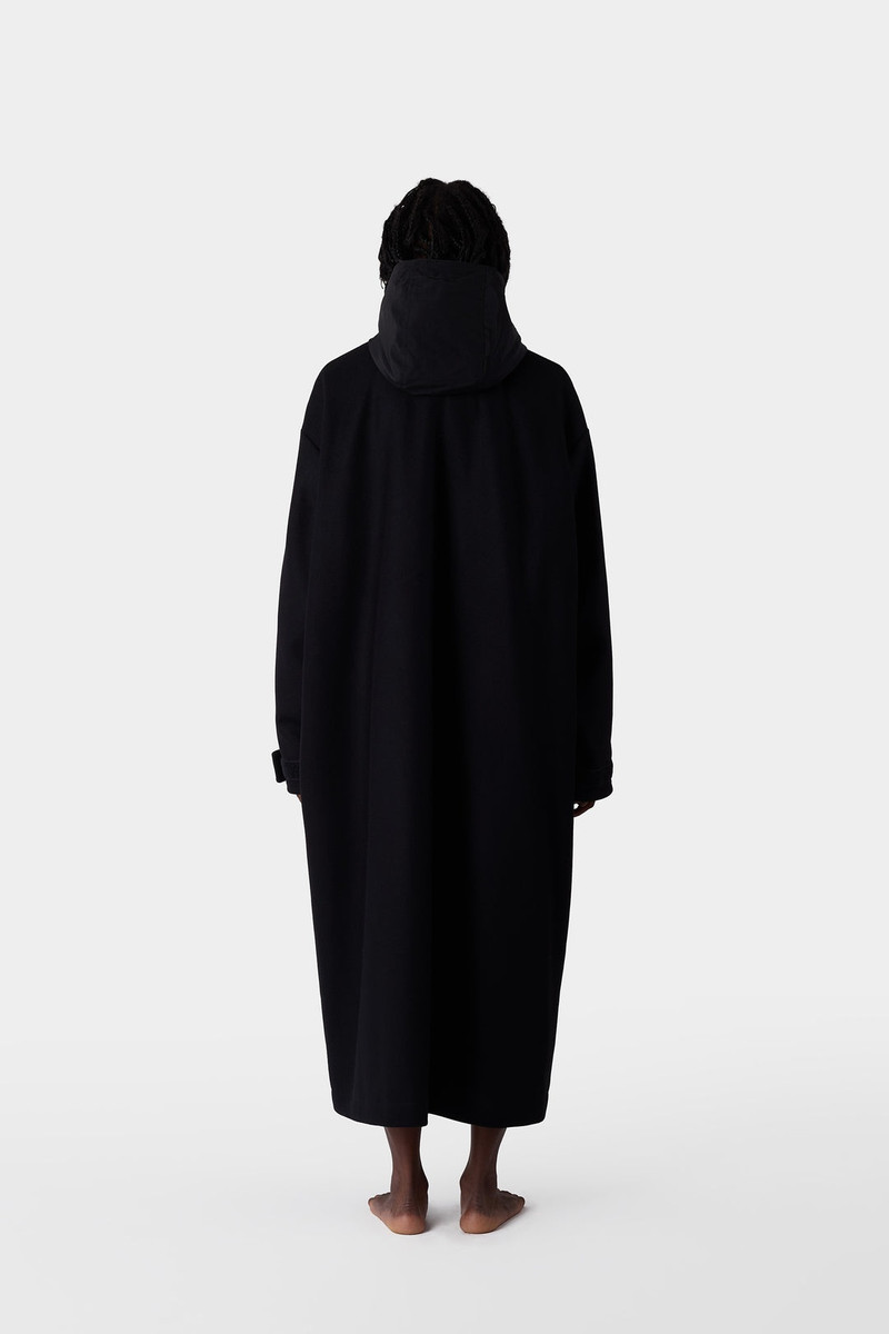 LONG CAR COAT / black 7