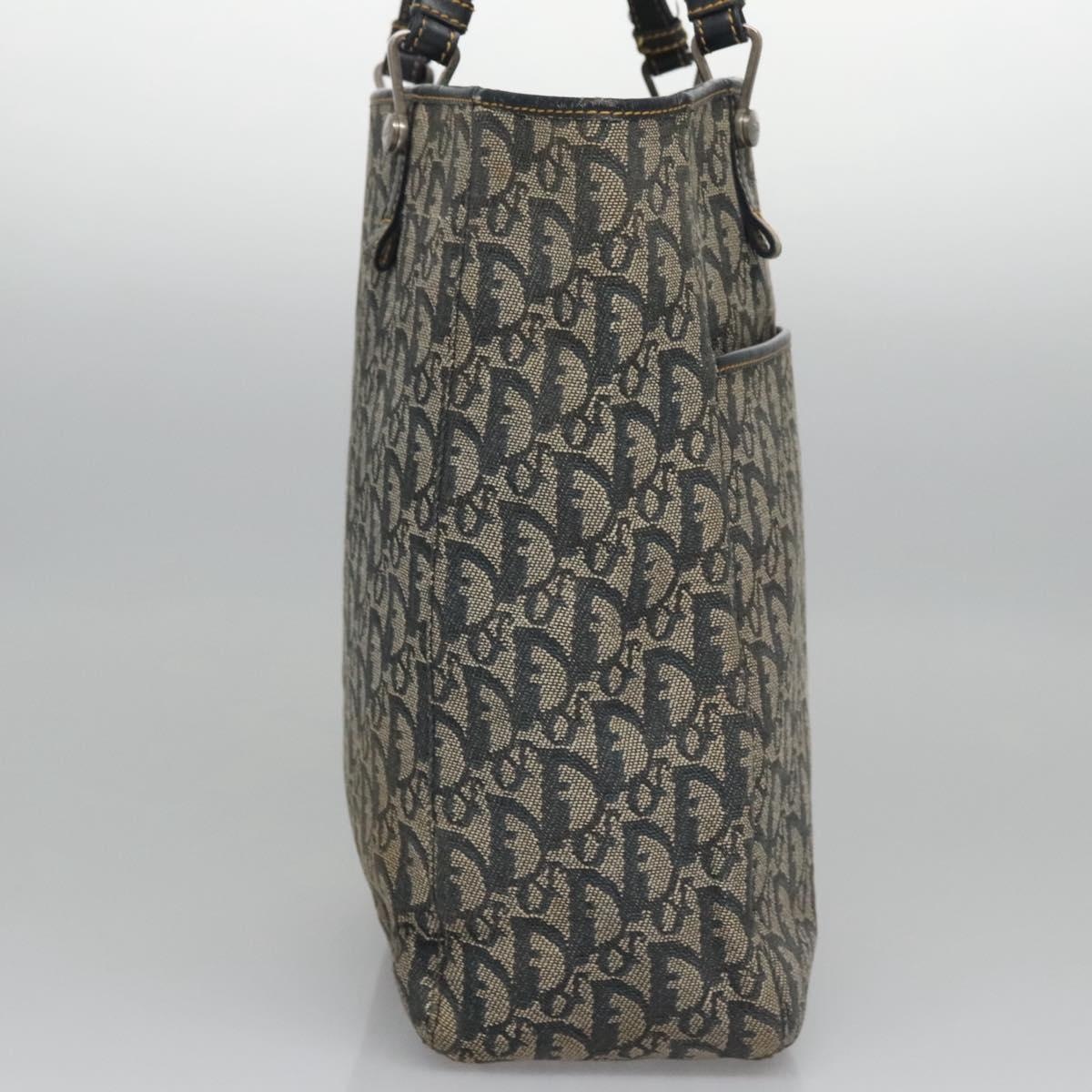 DIOR Trotter Canvas Tote Bag Navy - 7