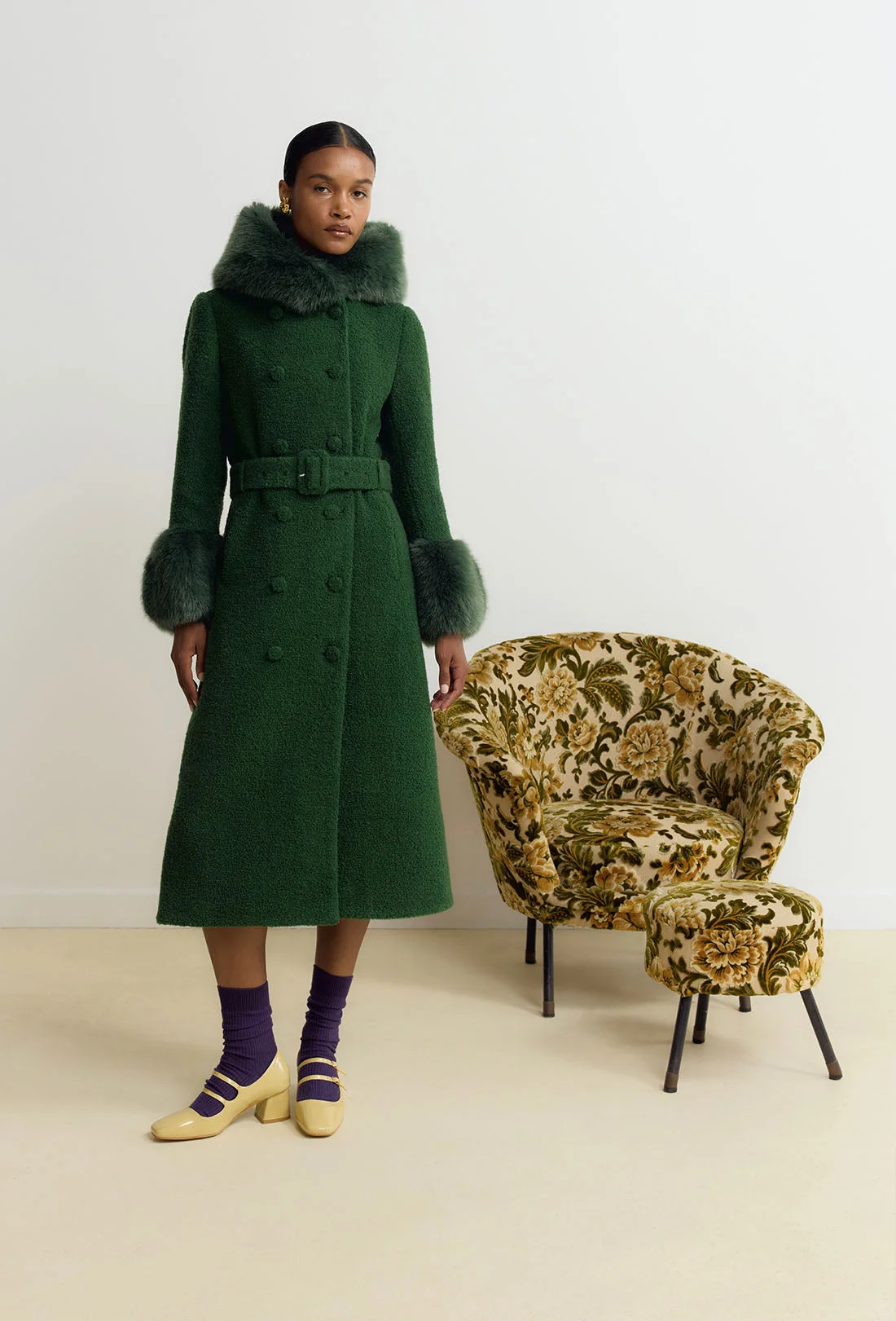 Dallas Coat - Forest Green - 1