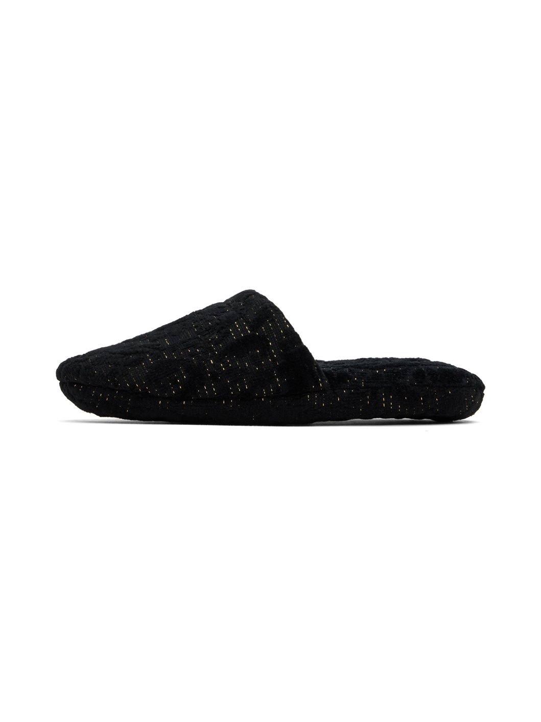 Black Barocco Slippers - 3