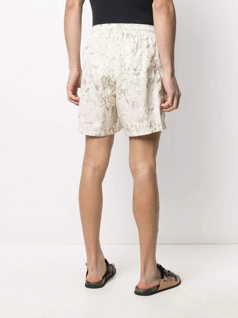 light floral print shorts - 4