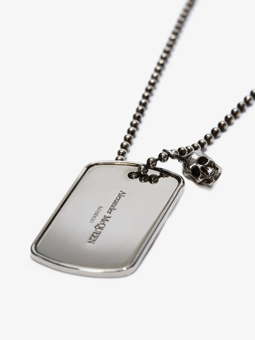 Identity Necklace in Antique Silver - 3