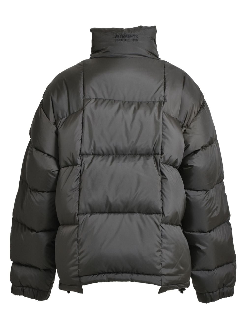 logo-embroidered padded jacket - 6