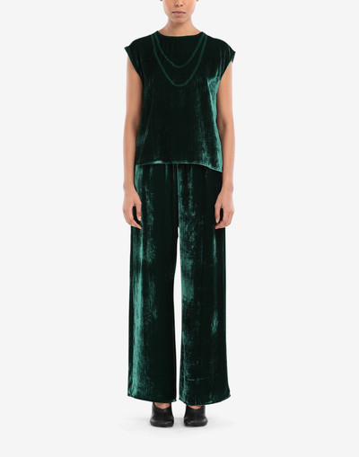 MM6 Maison Margiela Shadow velvet top outlook