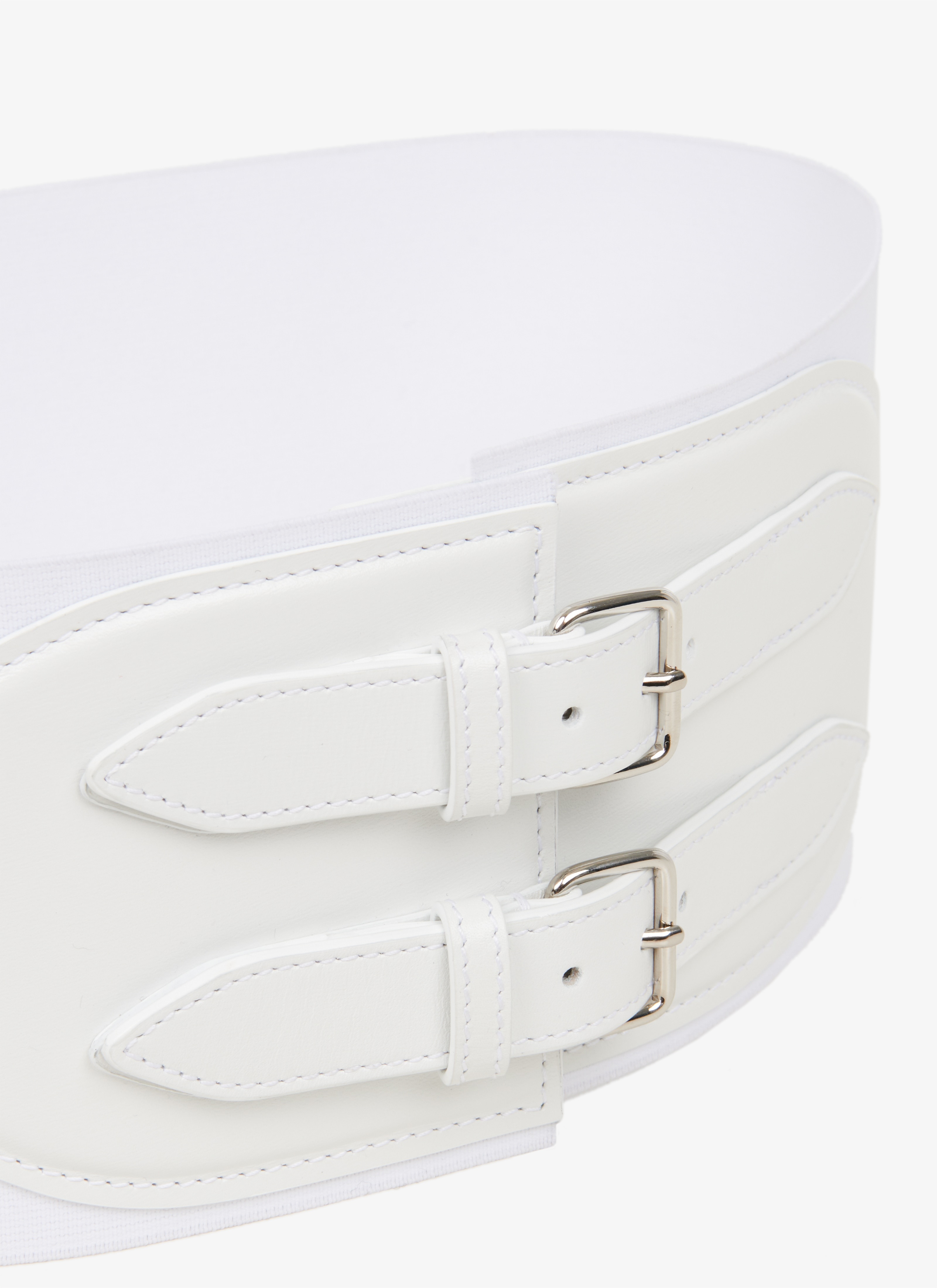 CORSET ELASTIQUE BELT IN STRETCH AND CALFSKIN - 4