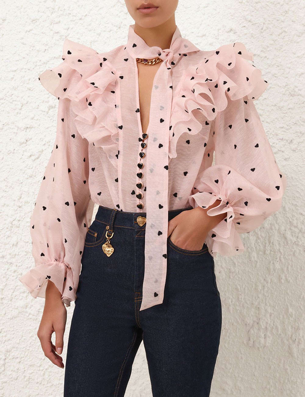 Crush Embroidered Blouse - 2