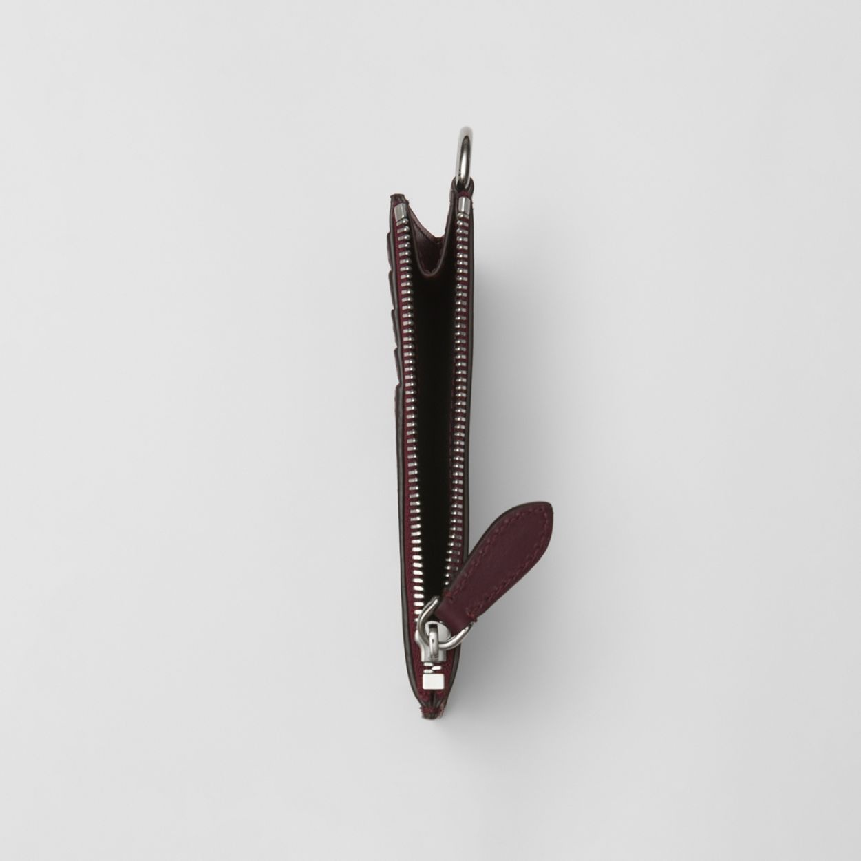 Letter Graphic Leather Card Case Lanyard - 5
