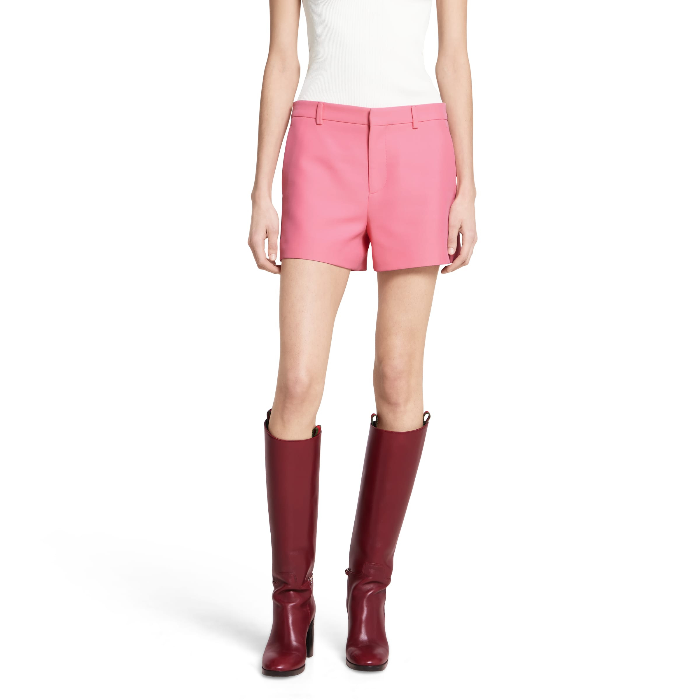 Wool silk shorts with logo - 3