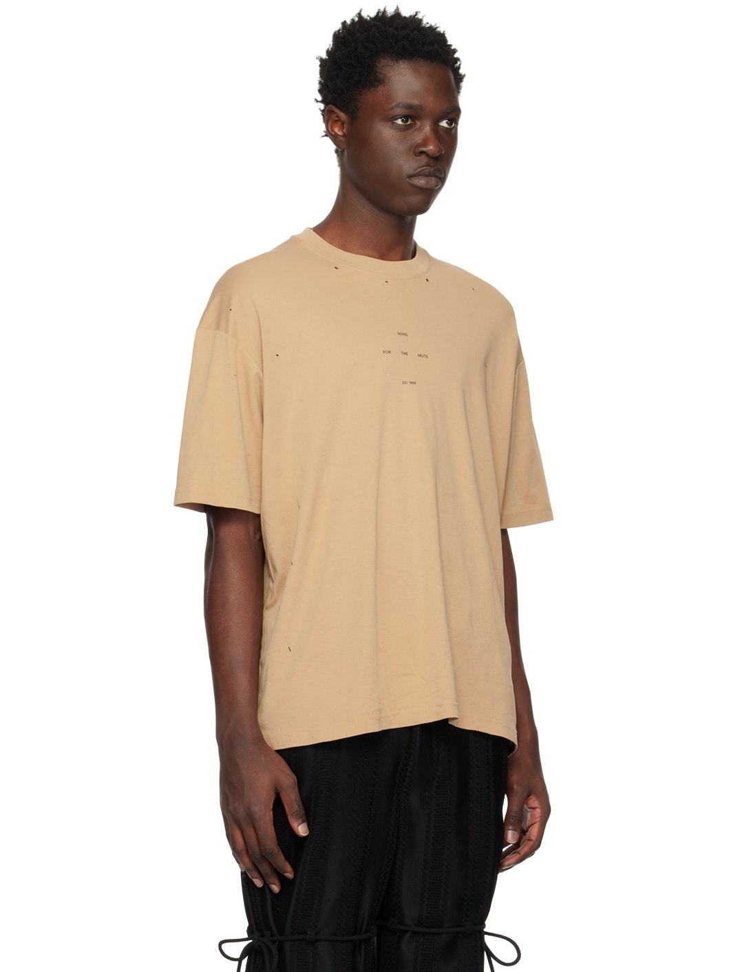 Tan Oversized T-Shirt - 2