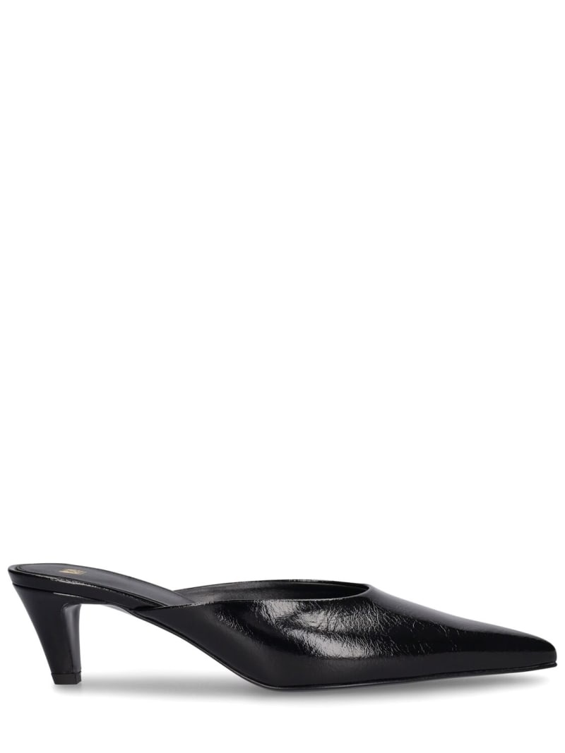 55mm The Patent Leather mule pumps - 1